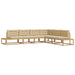 Set de canapele de exterior Alb 357 x 198,5 x 73 cm Poliester - WALTI WALTI