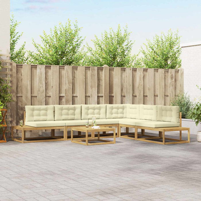 Set de canapele de exterior Alb 79 x 79 x 37 cm Poliester - WALTI WALTI
