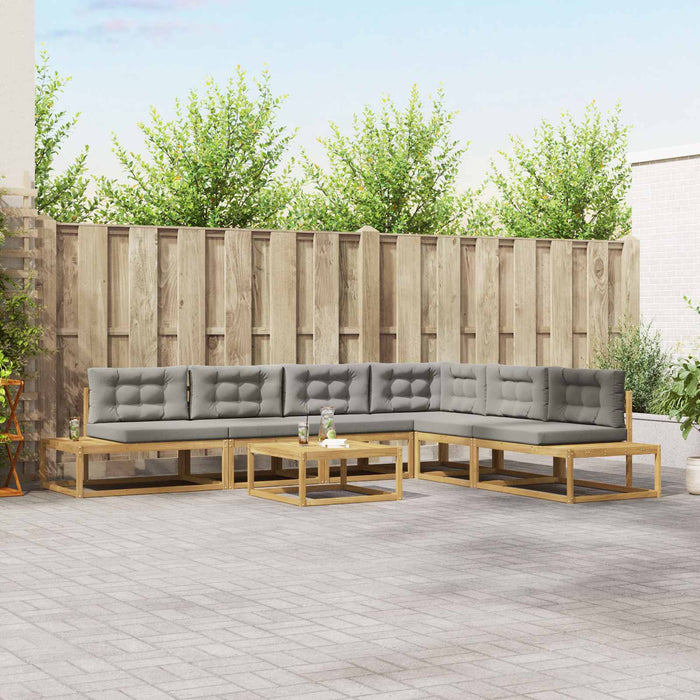 Set de canapele de exterior Alb 79 x 79 x 37 cm Poliester - WALTI WALTI