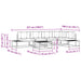 Set de canapele de exterior Alb 79 x 79 x 37 cm Poliester - WALTI WALTI