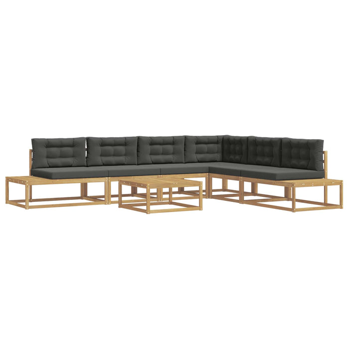 Set de canapele de exterior Alb 79 x 79 x 37 cm Poliester - WALTI WALTI