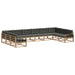 Set de canapele de exterior cu pernă 10 pcs Alb și antracit - WALTI WALTI