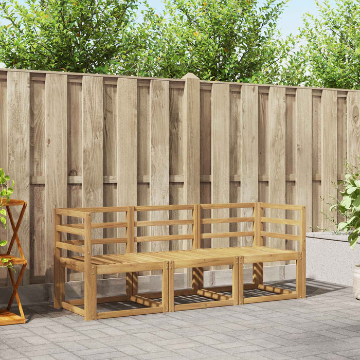 Set de canapele de exterior 3 pcs Alb 185,5 x 63 x 73 cm WALTI