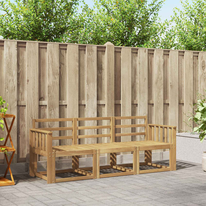 Set de canapele de exterior 3 pcs Alb 189,5 x 63 x 73 cm WALTI