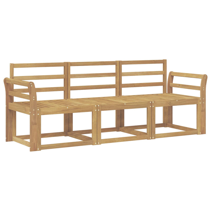 Set de canapele de exterior 3 pcs Alb 194 x 63 x 73 cm WALTI