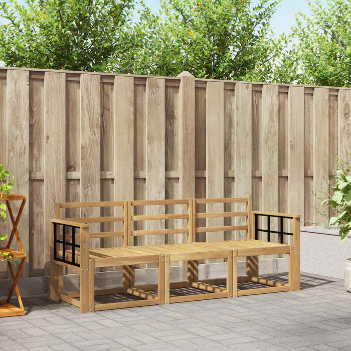 Set de canapele de exterior 3 pcs Alb 189,5 x 63 x 73 cm WALTI