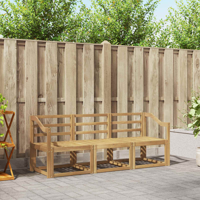 Set de canapele de exterior 3 pcs Alb 185,5 x 63 x 73 cm WALTI