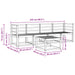 Set de canapele de exterior 5 pcs Alb 59 x 59 x 37 cm - WALTI WALTI