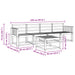 Set de canapele de exterior 5 pcs Alb 59 x 59 x 37 cm - WALTI WALTI