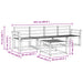 Set de canapele de exterior 5 pcs Alb 59 x 59 x 37 cm - WALTI WALTI