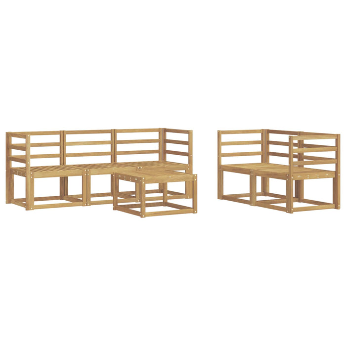 Set de canapele de exterior 6 pcs Alb 59 x 59 x 37 cm WALTI