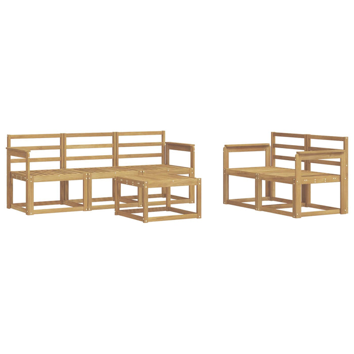 Set de canapele de exterior 6 pcs Alb 59 x 59 x 37 cm WALTI