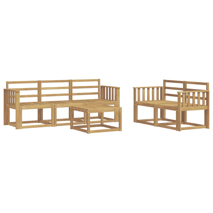 Set de canapele de exterior 6 pcs Alb 59 x 59 x 37 cm WALTI