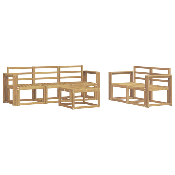 Set de canapele de exterior 6 pcs Alb 59 x 59 x 37 cm WALTI