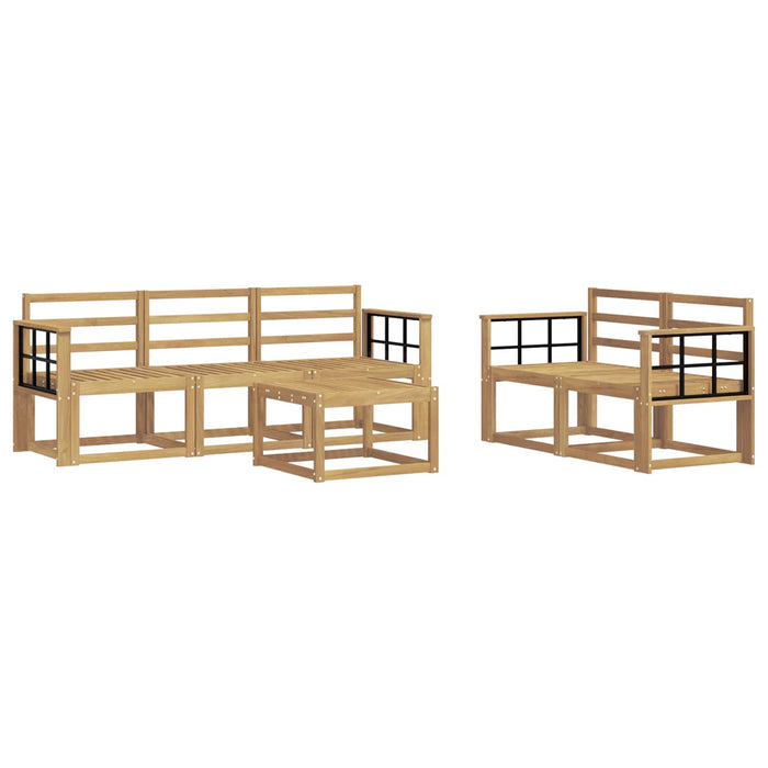 Set de canapele de exterior 6 pcs Alb 59 x 59 x 37 cm WALTI