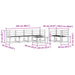 Set de canapele de exterior 7 pcs Alb 59 x 59 x 37 cm - WALTI WALTI