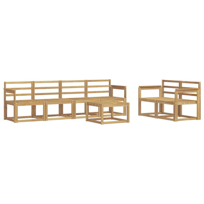 Set de canapele de exterior 7 pcs Alb 59 x 59 x 37 cm WALTI