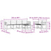 Set de canapele de exterior 7 pcs Alb 59 x 59 x 37 cm - WALTI WALTI