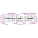 Set de canapele de exterior 7 pcs Alb 59 x 59 x 37 cm - WALTI WALTI