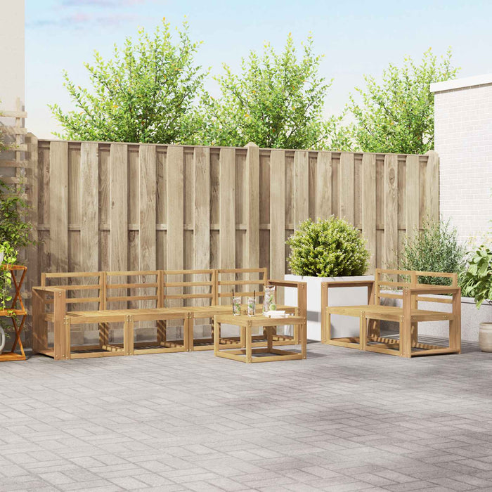 Set de canapele de exterior 7 pcs Alb 59 x 59 x 37 cm - WALTI WALTI