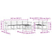 Set de canapele de exterior 7 pcs Alb 59 x 59 x 37 cm - WALTI WALTI