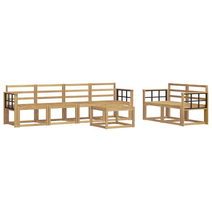 Set de canapele de exterior 7 pcs Alb 59 x 59 x 37 cm - WALTI WALTI