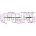 Set de canapele de exterior 7 pcs Alb 59 x 59 x 37 cm - WALTI WALTI