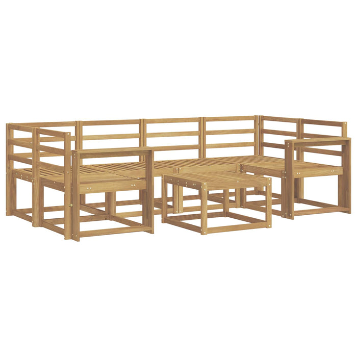 Set de canapele de exterior 7 pcs Alb 59 x 59 x 37 cm WALTI