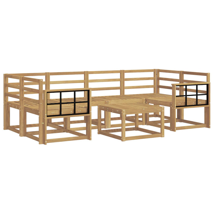 Set de canapele de exterior 7 pcs Alb 59 x 59 x 37 cm WALTI