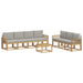Set de canapele de exterior 8 pcs Alb și gri deschis - WALTI WALTI
