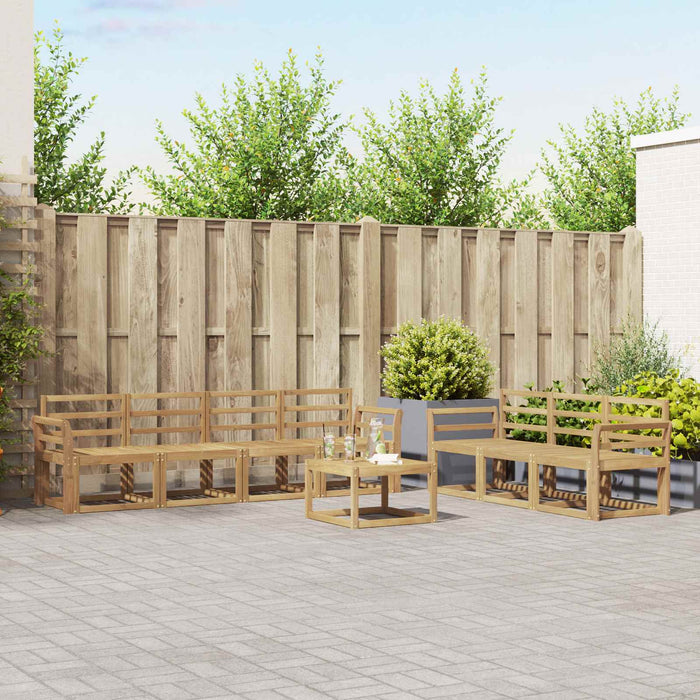 Set de canapele de exterior 8 pcs Alb 59 x 59 x 37 cm WALTI