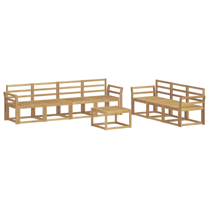 Set de canapele de exterior 8 pcs Alb 59 x 59 x 37 cm WALTI