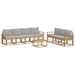 Set de canapele de exterior 8 pcs Alb și gri deschis - WALTI WALTI