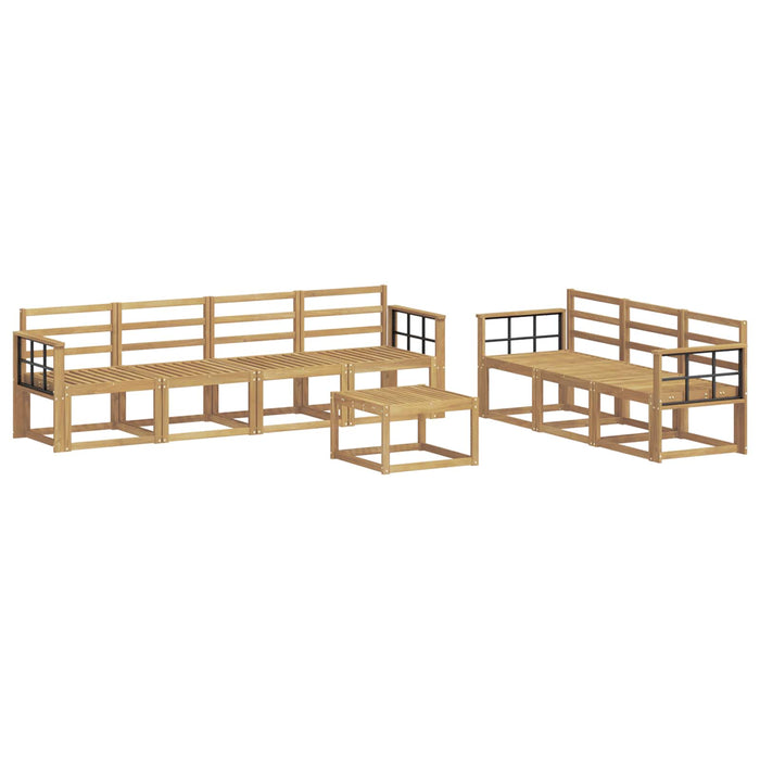 Set de canapele de exterior 8 pcs Alb 59 x 59 x 37 cm WALTI