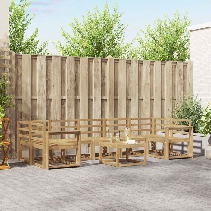 Set de canapele de exterior 8 pcs Alb 59 x 59 x 37 cm WALTI