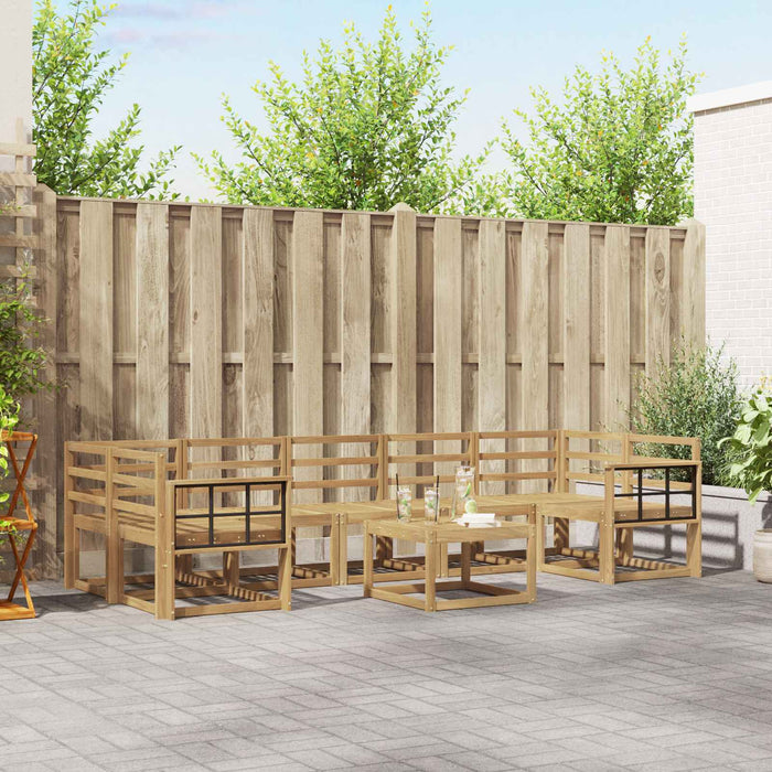 Set de canapele de exterior 8 pcs Alb 59 x 59 x 37 cm WALTI