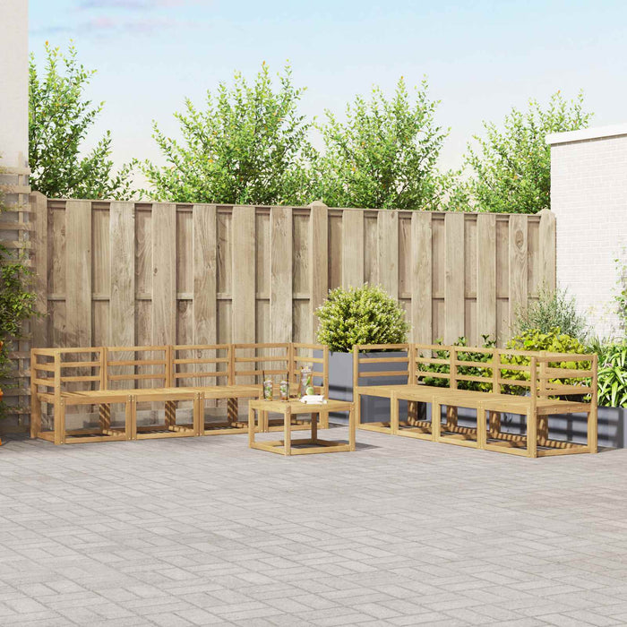Set de canapele de exterior 9 pcs Alb 59 x 59 x 37 cm - WALTI WALTI