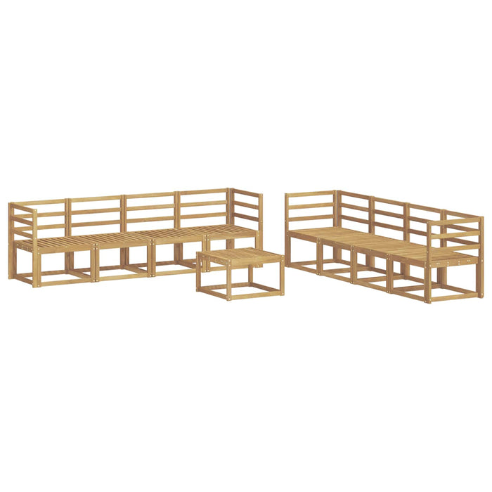 Set de canapele de exterior 9 pcs Alb 59 x 59 x 37 cm - WALTI WALTI