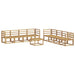 Set de canapele de exterior 9 pcs Alb 59 x 59 x 37 cm - WALTI WALTI