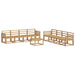 Set de canapele de exterior 9 pcs Alb 59 x 59 x 37 cm - WALTI WALTI