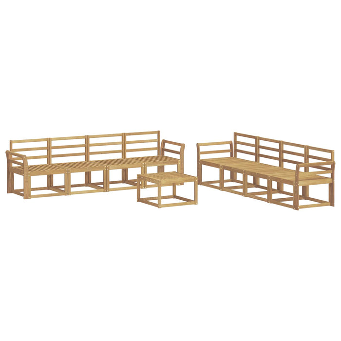 Set de canapele de exterior 9 pcs Alb 59 x 59 x 37 cm - WALTI WALTI