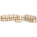 Set de canapele de exterior 9 pcs Alb 59 x 59 x 37 cm - WALTI WALTI