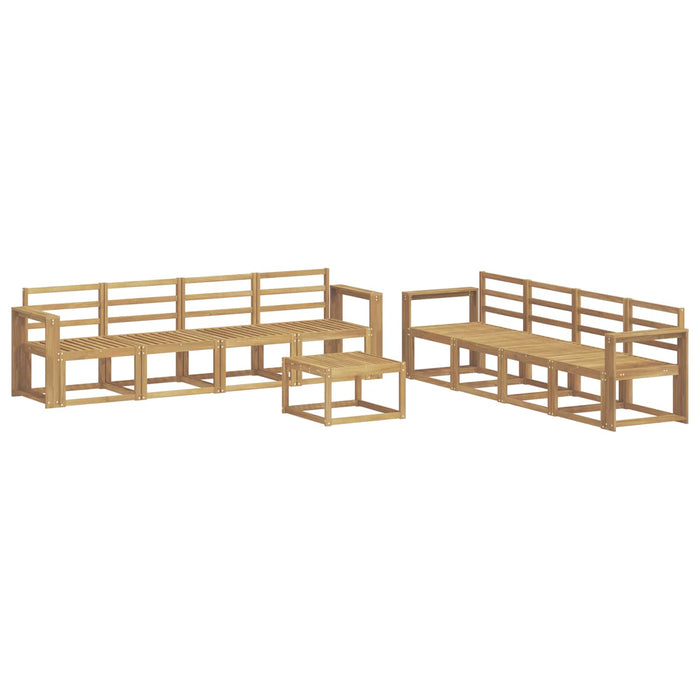 Set de canapele de exterior 9 pcs Alb 59 x 59 x 37 cm - WALTI WALTI