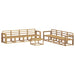 Set de canapele de exterior 9 pcs Alb 59 x 59 x 37 cm - WALTI WALTI