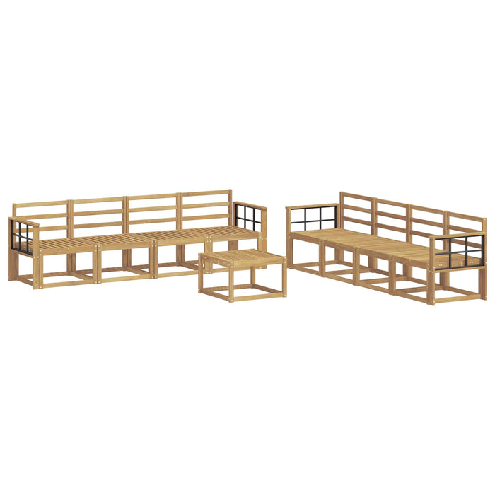 Set de canapele de exterior 9 pcs Alb 59 x 59 x 37 cm - WALTI WALTI