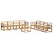 Set de canapele de exterior 9 pcs Alb 59 x 59 x 37 cm - WALTI WALTI