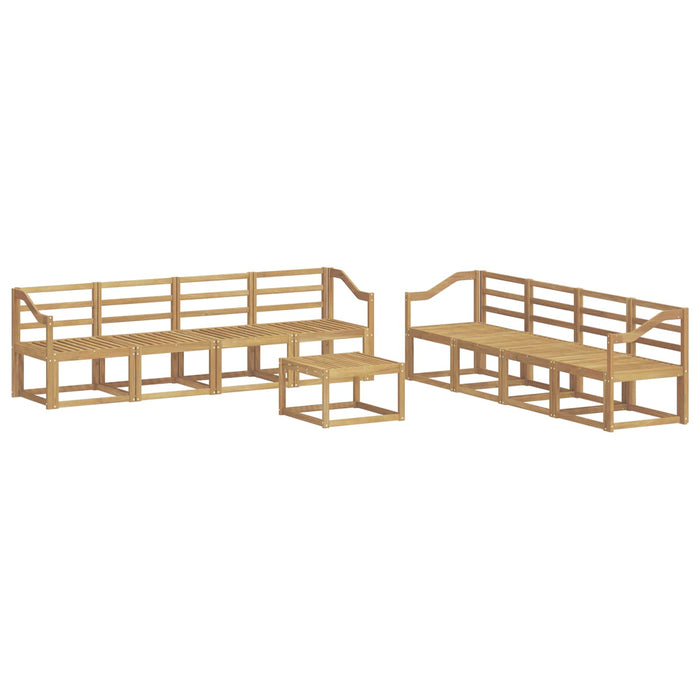 Set de canapele de exterior 9 pcs Alb 59 x 59 x 37 cm - WALTI WALTI