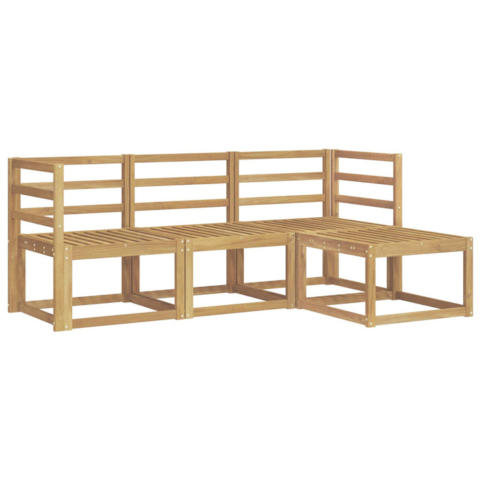 Set de canapele de exterior 4 pcs Alb 185,5 x 122,5 x 73 cm WALTI
