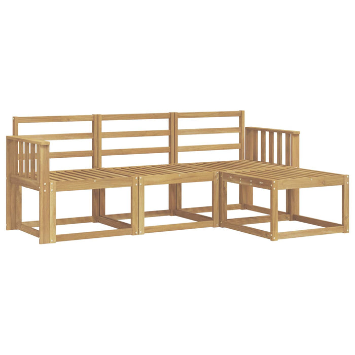 Set de canapele de exterior 4 pcs Alb 189,5 x 122,5 x 73 cm WALTI