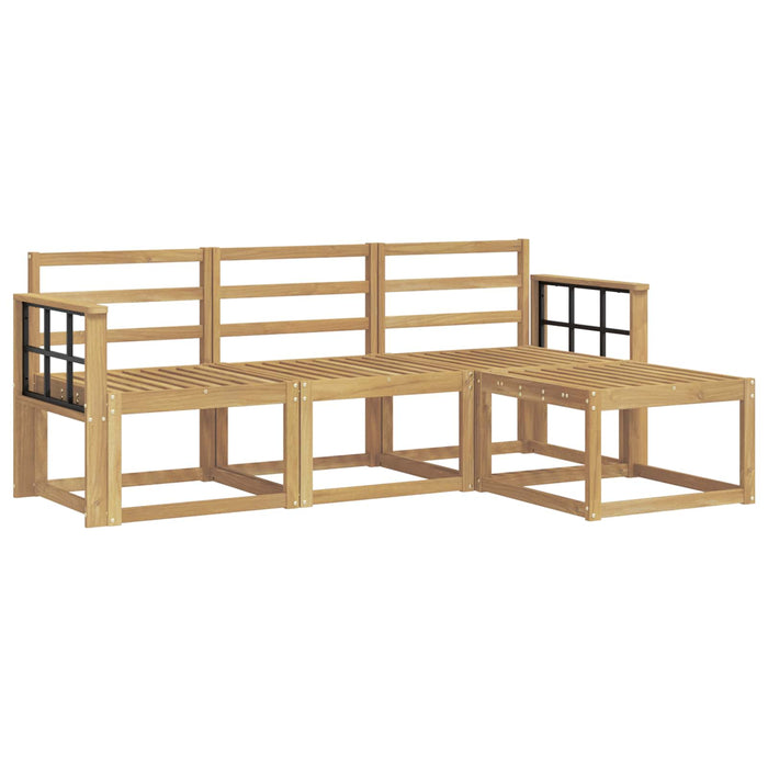 Set de canapele de exterior 4 pcs Alb 189,5 x 122,5 x 73 cm WALTI